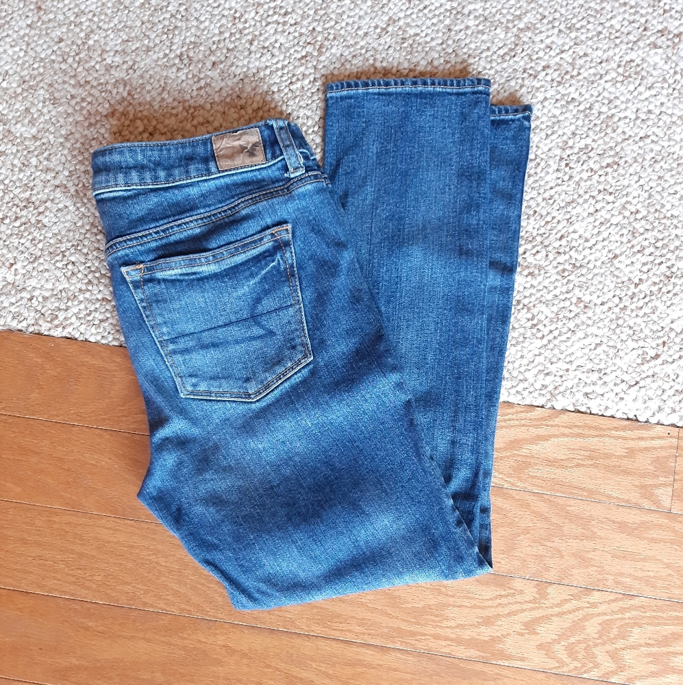 American Eagle Boy Crop Stretch Buttonfly Jeans S… - image 6
